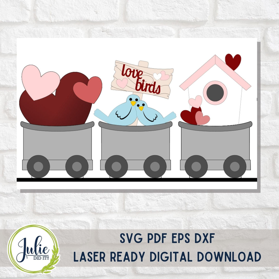 Julie Did It Studios Love Birds Train Insert