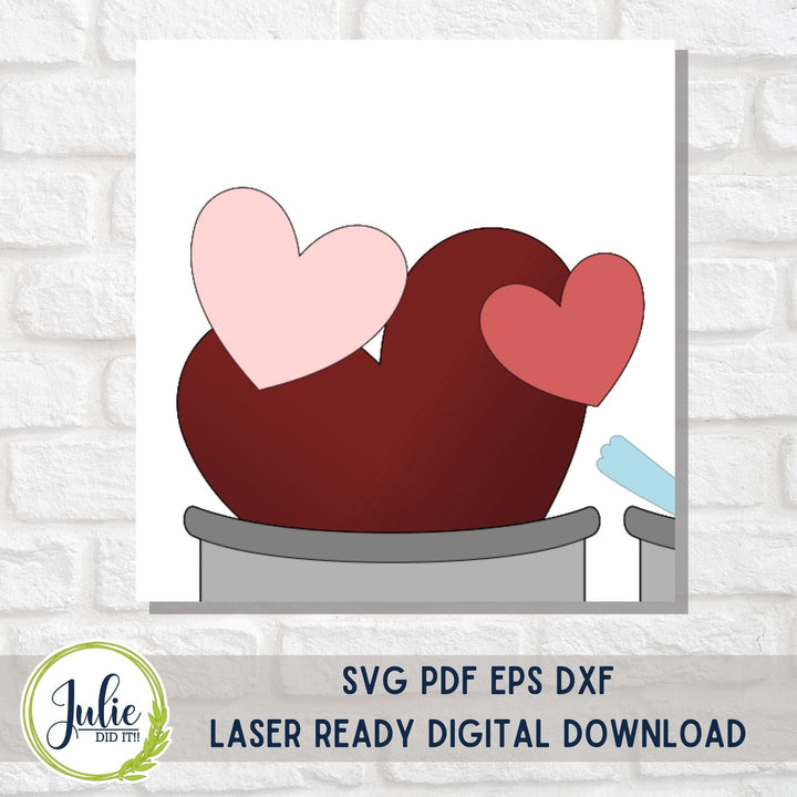 Julie Did It Studios Love Birds Train Insert