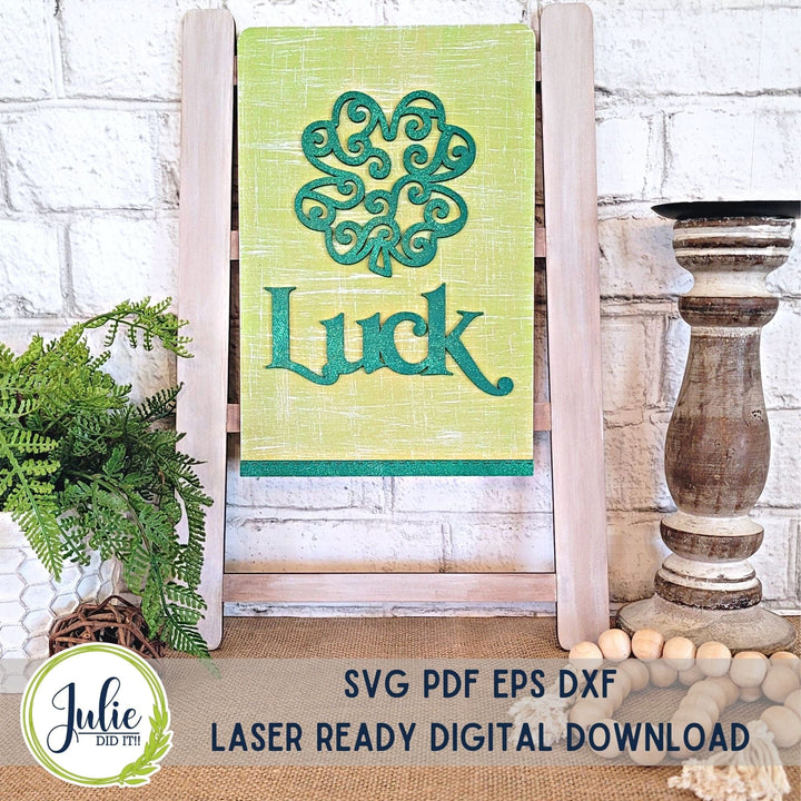 Julie Did It Studios "Luck" Interchangeable Tea Towel - January 2024 Design Studio