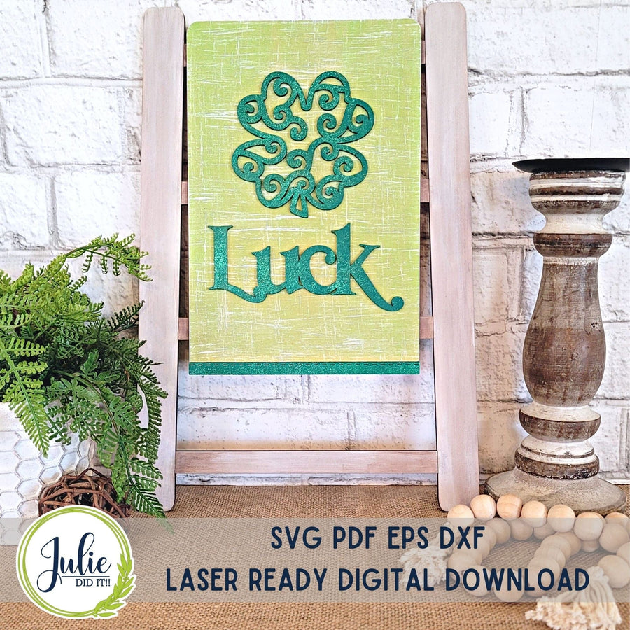 Julie Did It Studios "Luck" Interchangeable Tea Towel - January 2024 Design Studio