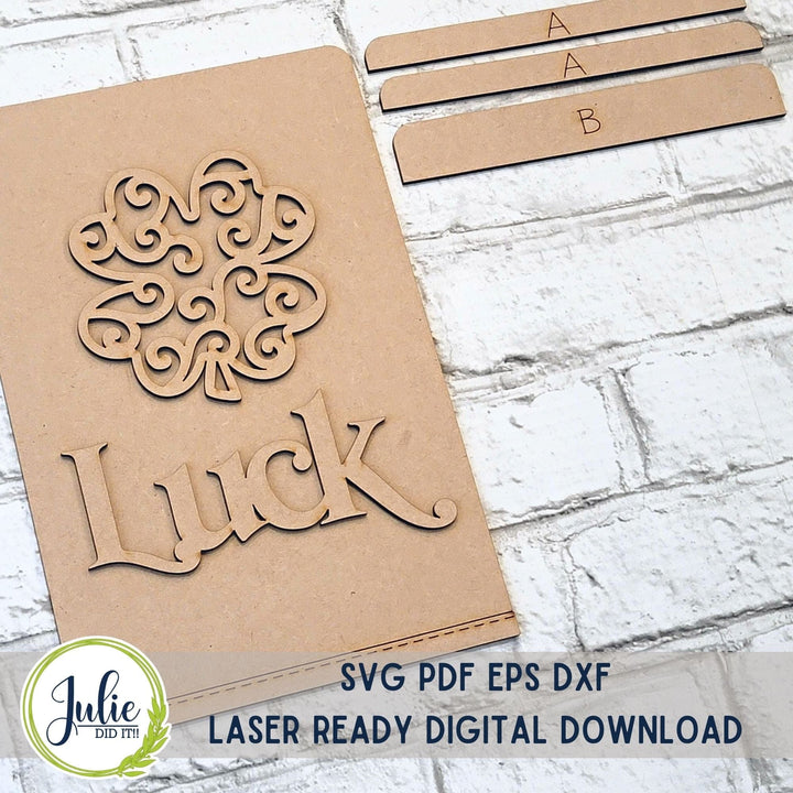 Julie Did It Studios "Luck" Interchangeable Tea Towel - January 2024 Design Studio