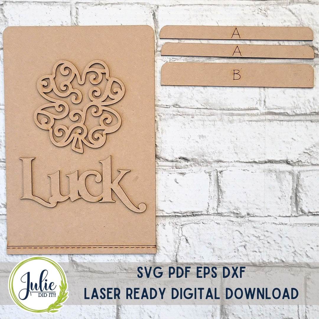 Julie Did It Studios "Luck" Interchangeable Tea Towel - January 2024 Design Studio