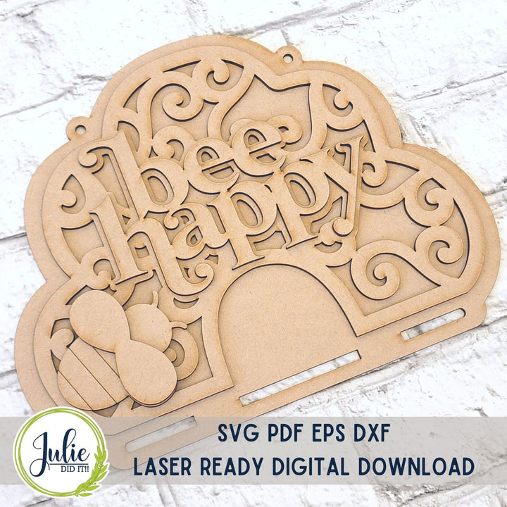 Julie Did It Studios Macrame Beehive - Bee Happy (kid friendly)
