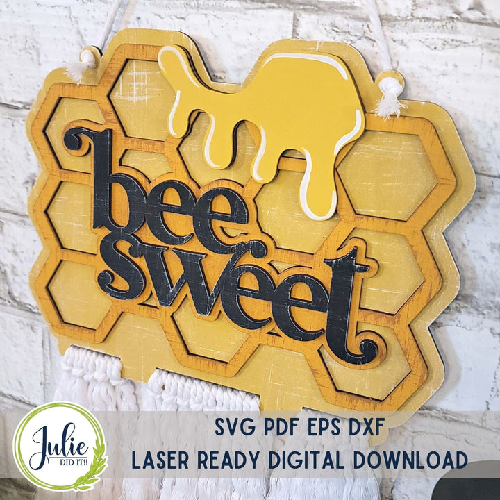 Julie Did It Studios Macrame Honeycomb - Bee Sweet (kid friendly)