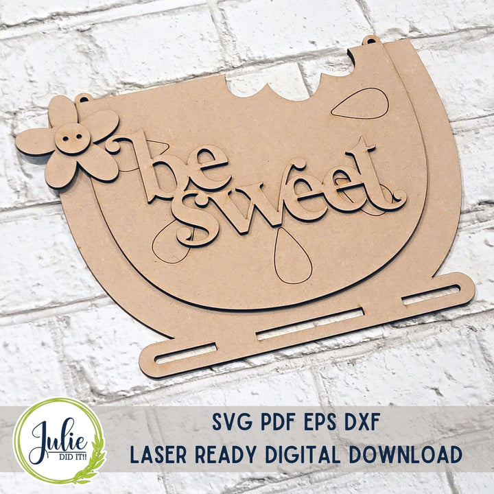 Julie Did It Studios Macrame Watermelon - Be Sweet (kid friendly) BONUS FILE