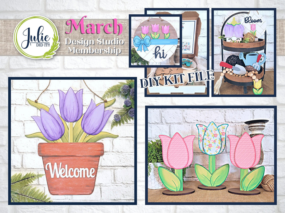 Julie Did It Studios March 2024 Design Studio Membership Bundle