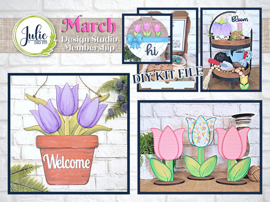 Julie Did It Studios March 2024 Design Studio Membership Bundle