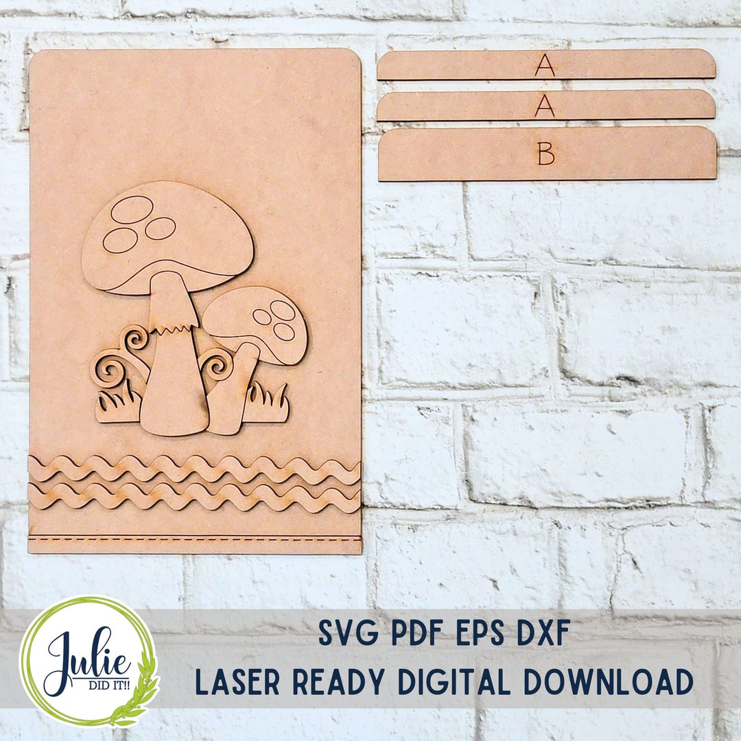 Julie Did It Studios Mushrooms Interchangeable Tea Towel - June 2024 Design Studio