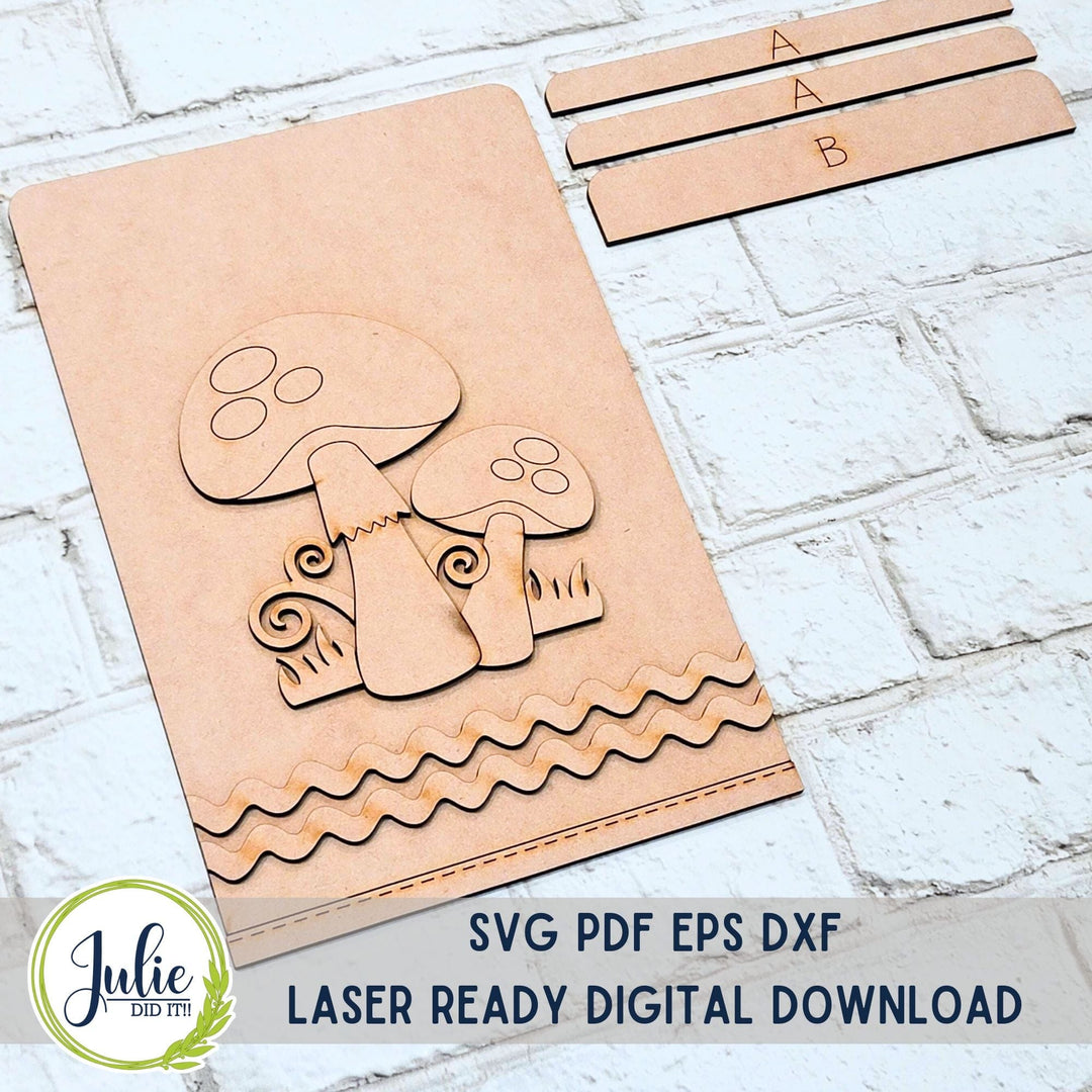 Julie Did It Studios Mushrooms Interchangeable Tea Towel - June 2024 Design Studio