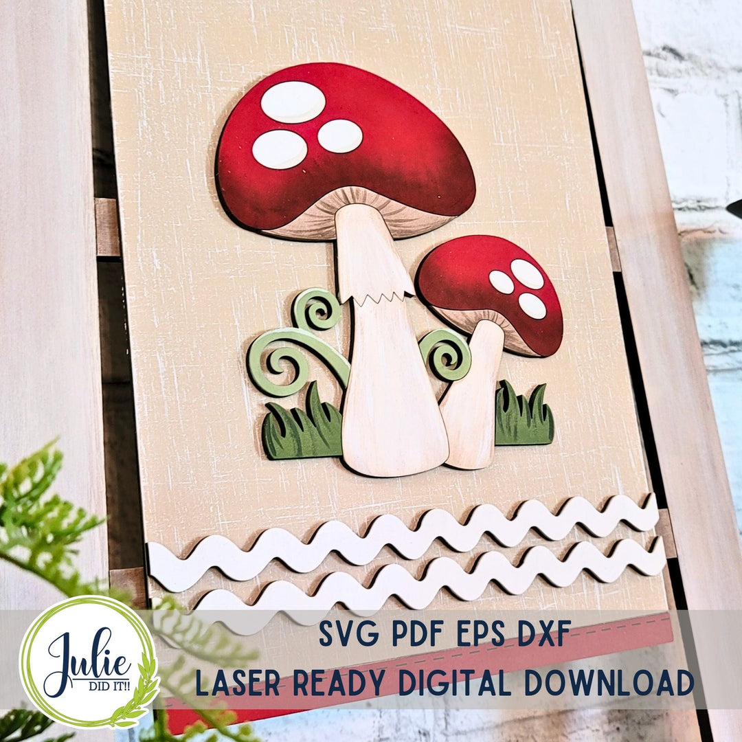 Julie Did It Studios Mushrooms Interchangeable Tea Towel - June 2024 Design Studio