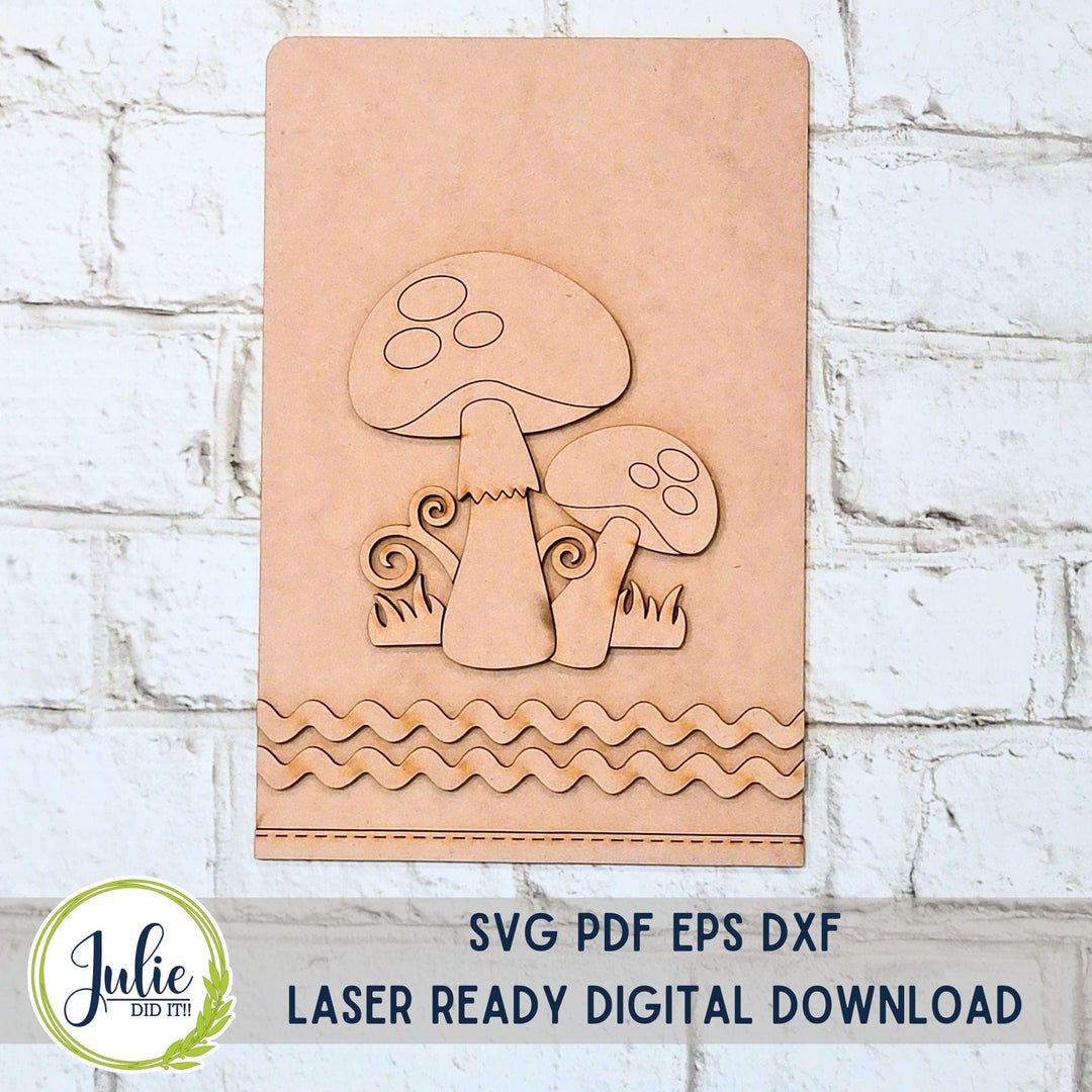 Julie Did It Studios Mushrooms Interchangeable Tea Towel - June 2024 Design Studio