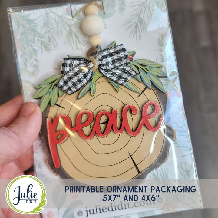 Julie Did It Studios Ornament Packaging Printables