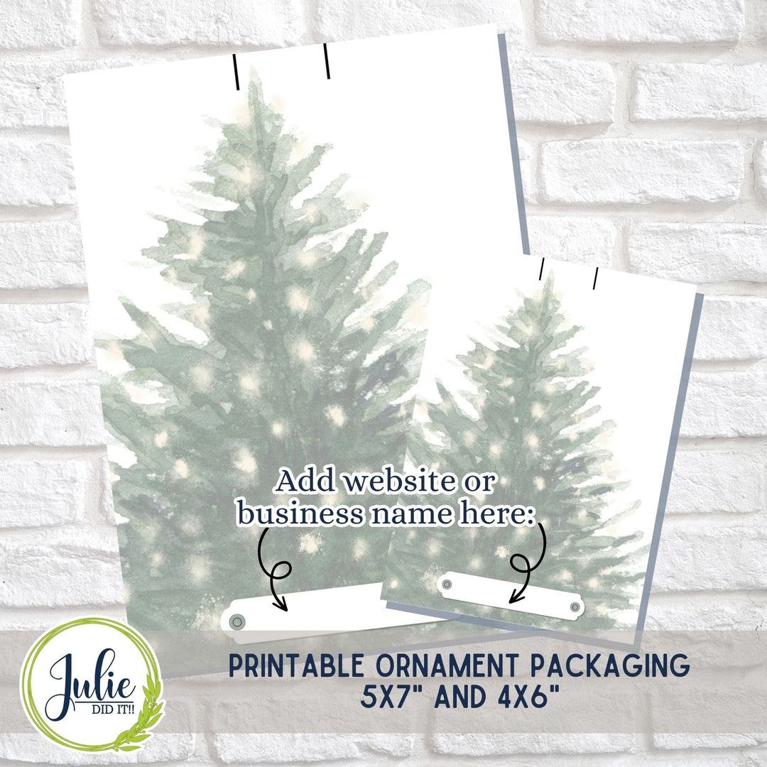 Julie Did It Studios Ornament Packaging Printables