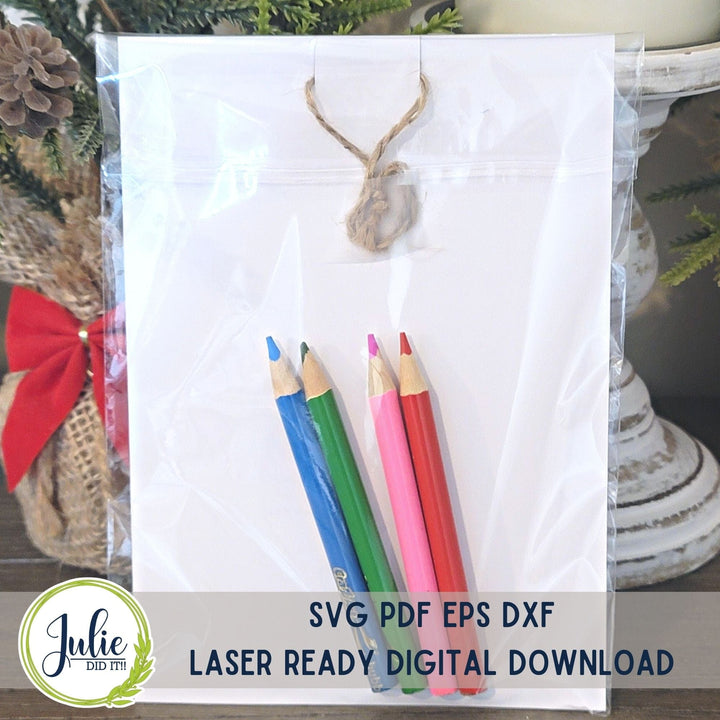 Julie Did It Studios ornaments Color Your Own Ornaments - Santa Misc Animals