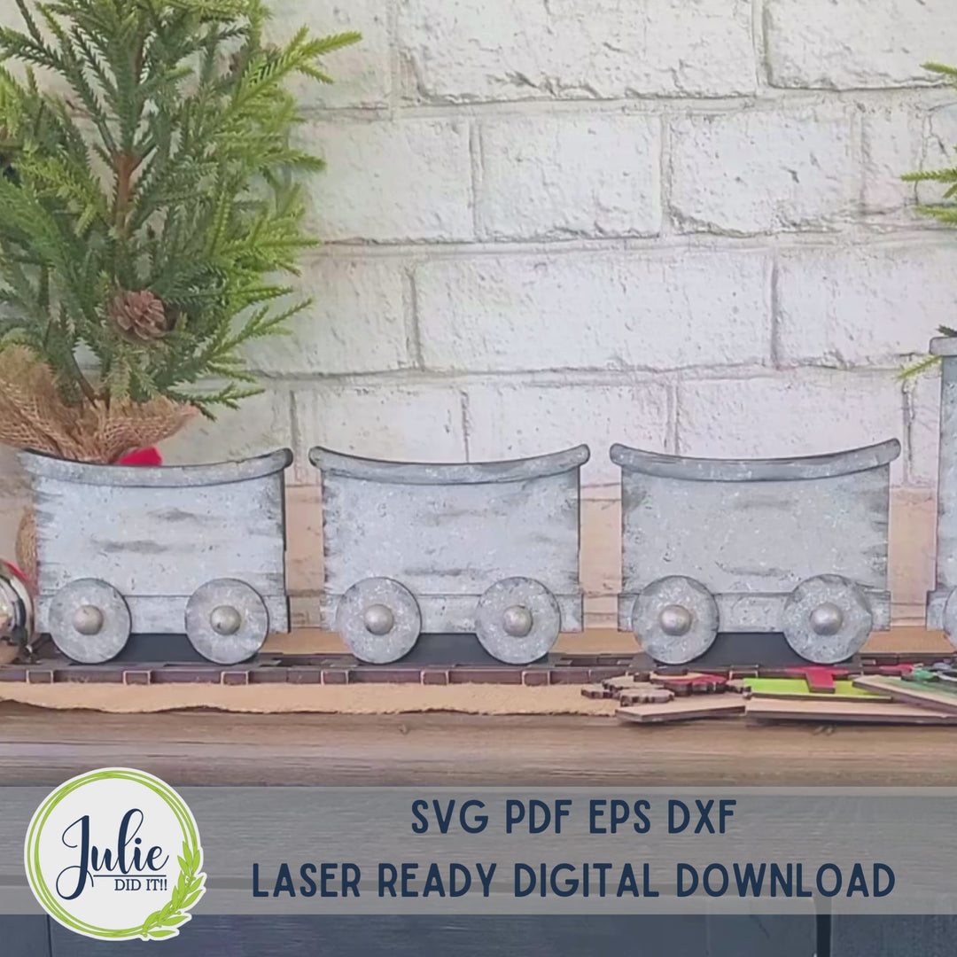 Christmas Toys Train Inserts - August 2023 Design Studio