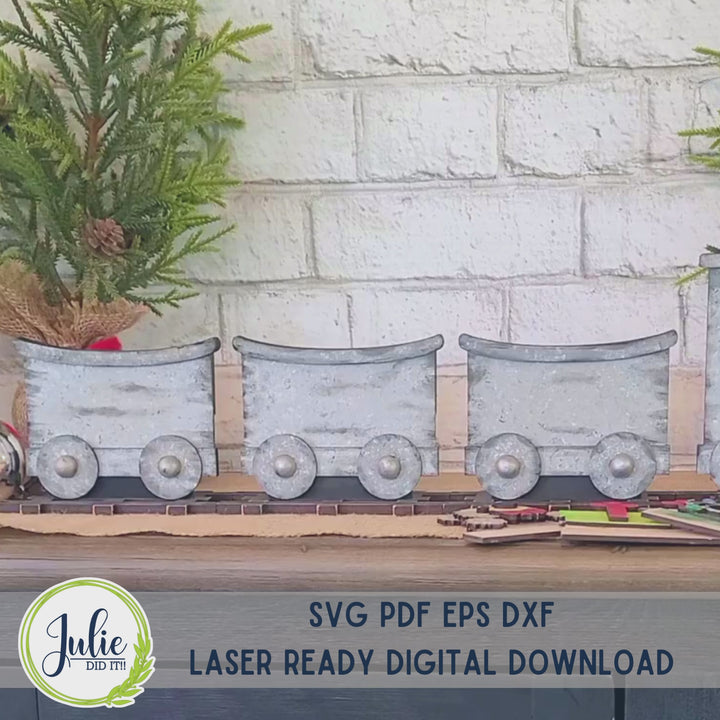 Christmas Toys Train Inserts - August 2023 Design Studio