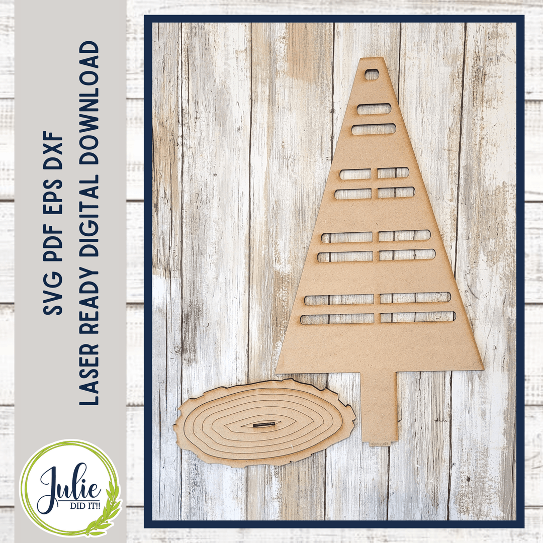 Julie Did It Studios Rag Tie Tree Shelf Sitters