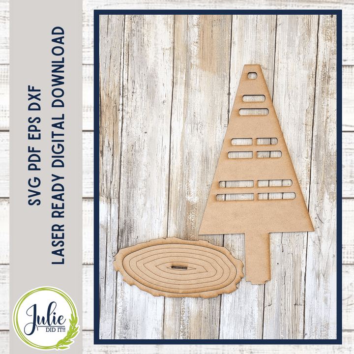 Julie Did It Studios Rag Tie Tree Shelf Sitters