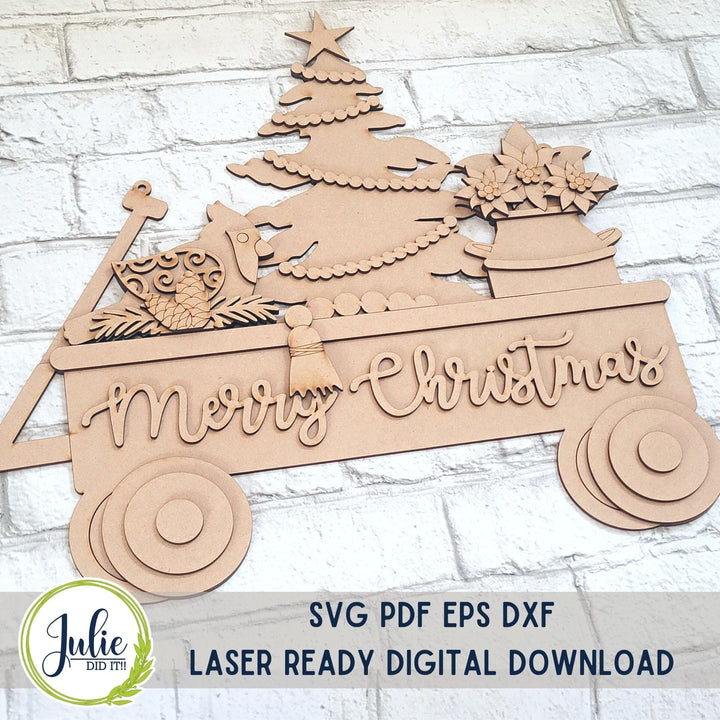 Julie Did It Studios Rustic Wagon Door Hanger - October 2023 Design Studio