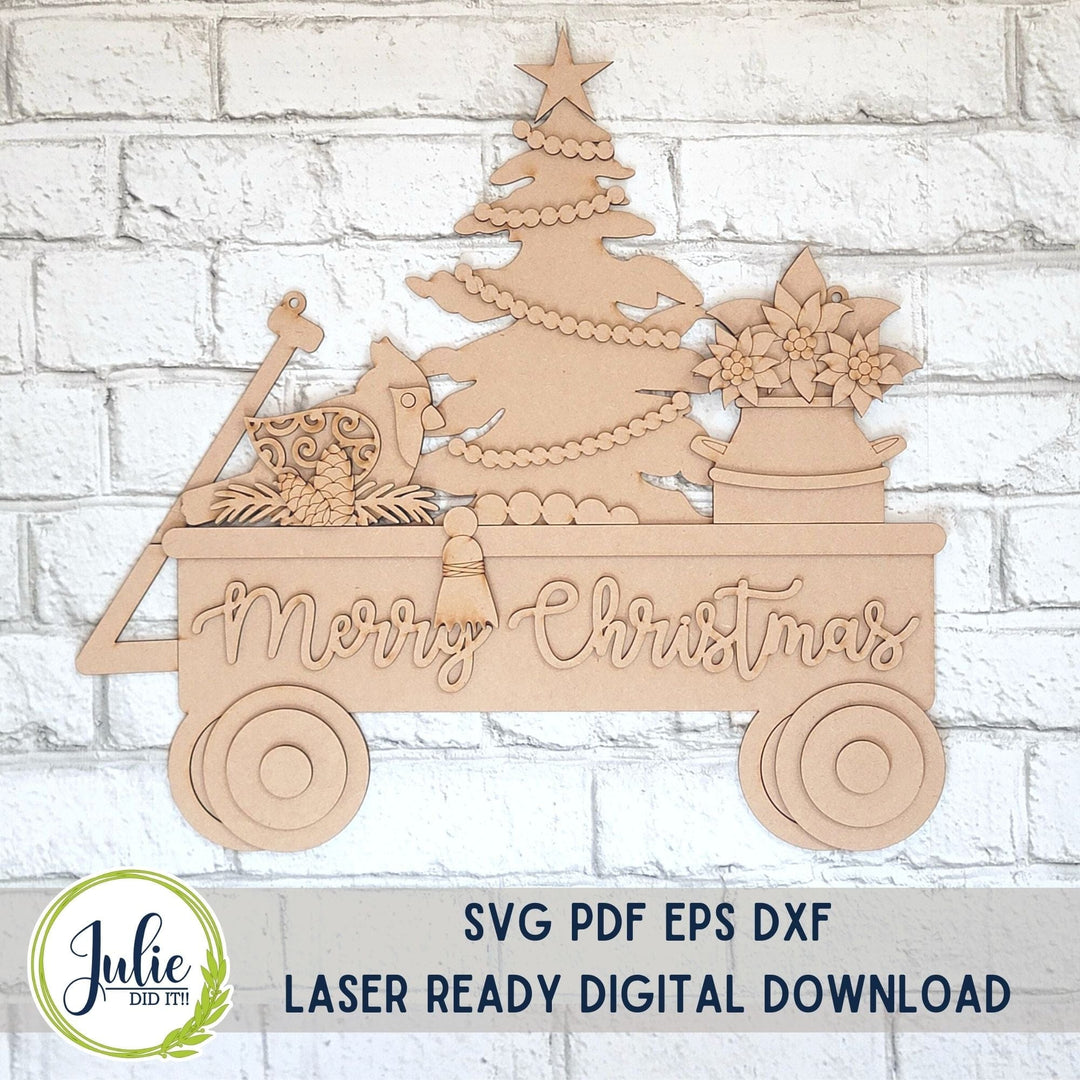 Julie Did It Studios Rustic Wagon Door Hanger - October 2023 Design Studio