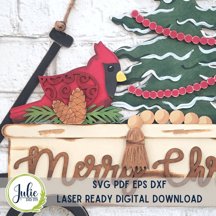 Julie Did It Studios Rustic Wagon Door Hanger - October 2023 Design Studio