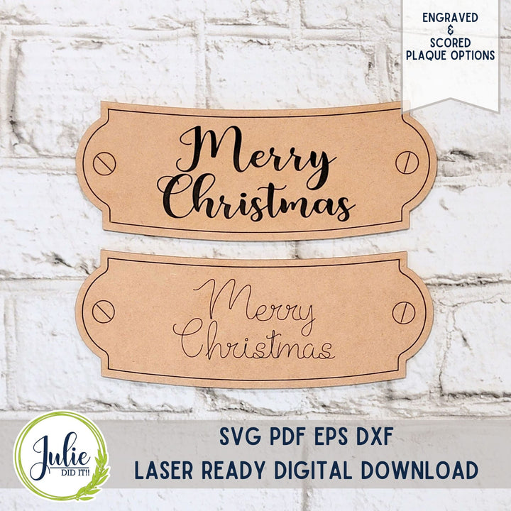 Julie Did It Studios Sign Rustic Church Snow Globe Add-on