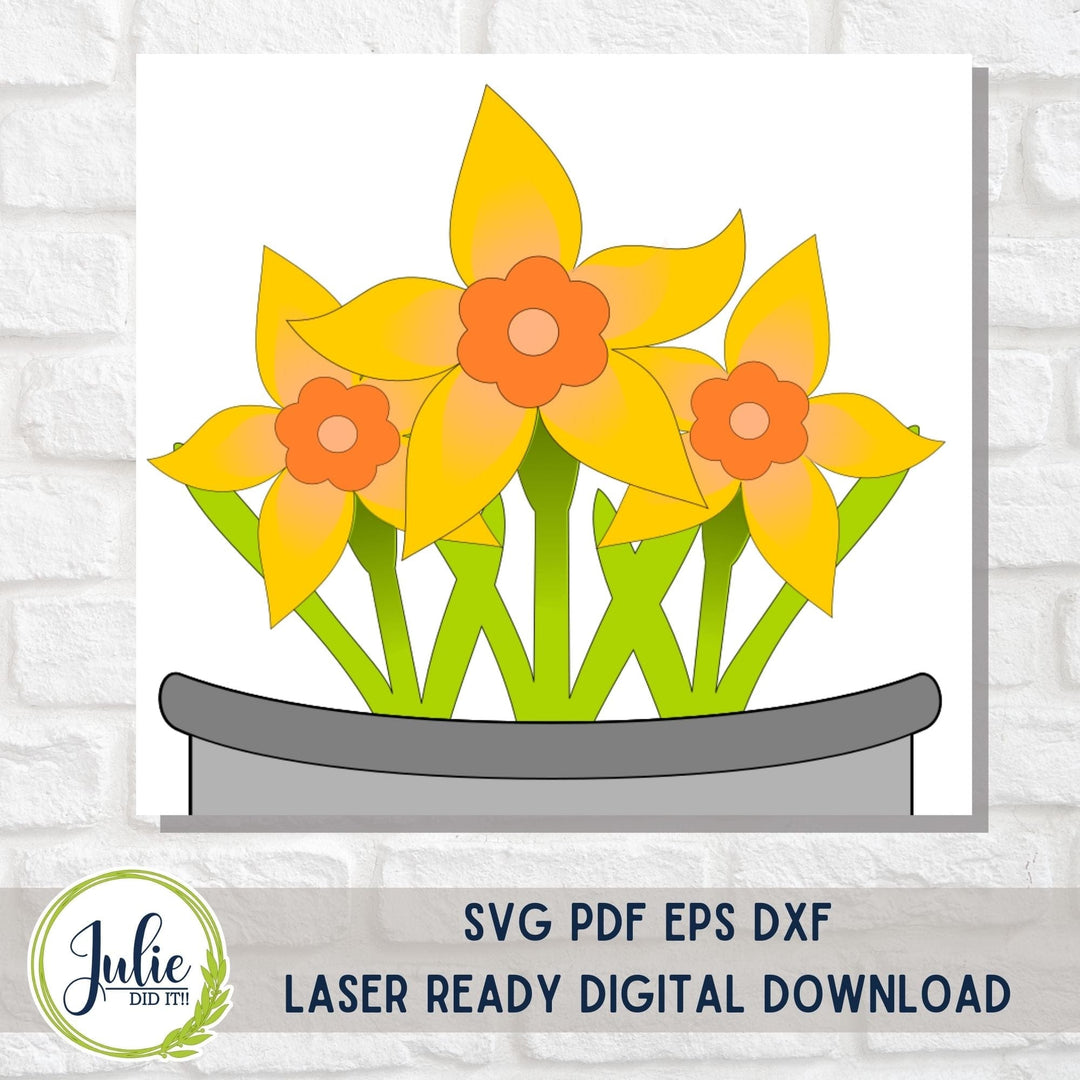 Julie Did It Studios Spring Flower Train Insert