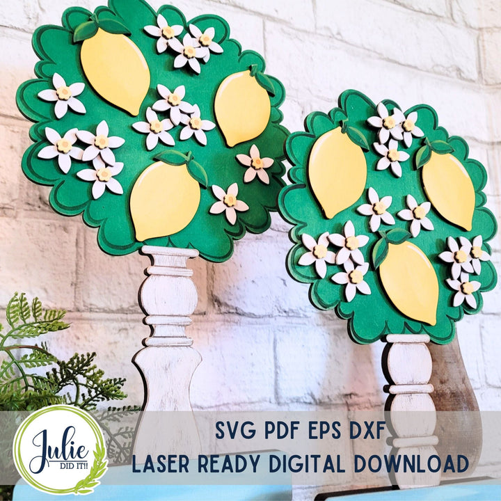 Julie Did It Studios Topiary Lemon Tree Shelf Sitters -  May 2024 Design Studio