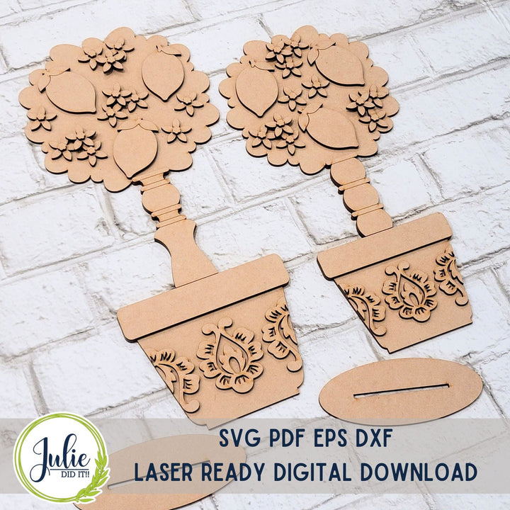 Julie Did It Studios Topiary Lemon Tree Shelf Sitters -  May 2024 Design Studio