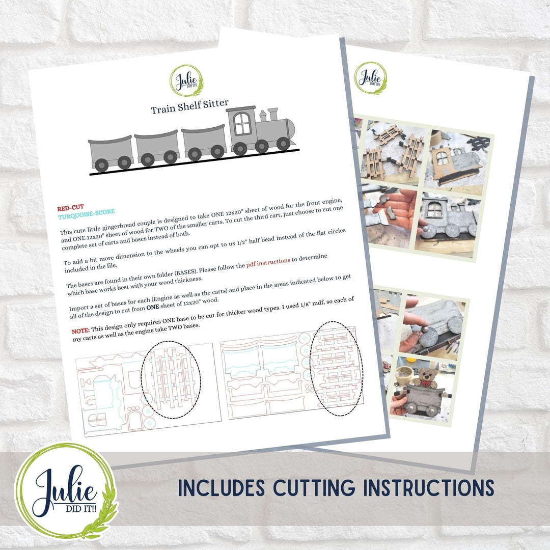 Julie Did It Studios Train Shelf Sitter - August 2023 Design Studio
