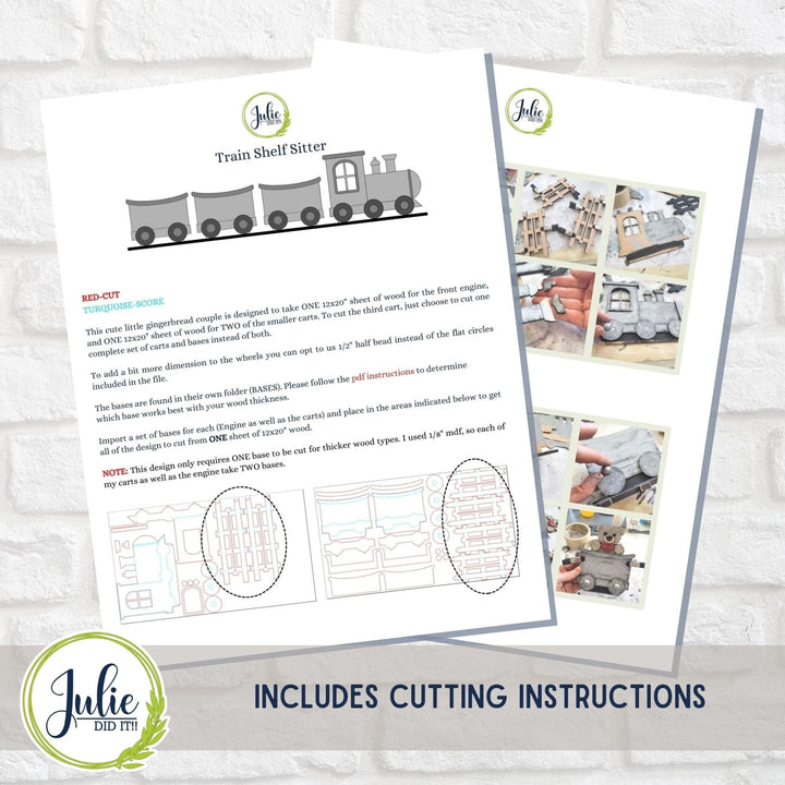 Julie Did It Studios Train Shelf Sitter - August 2023 Design Studio
