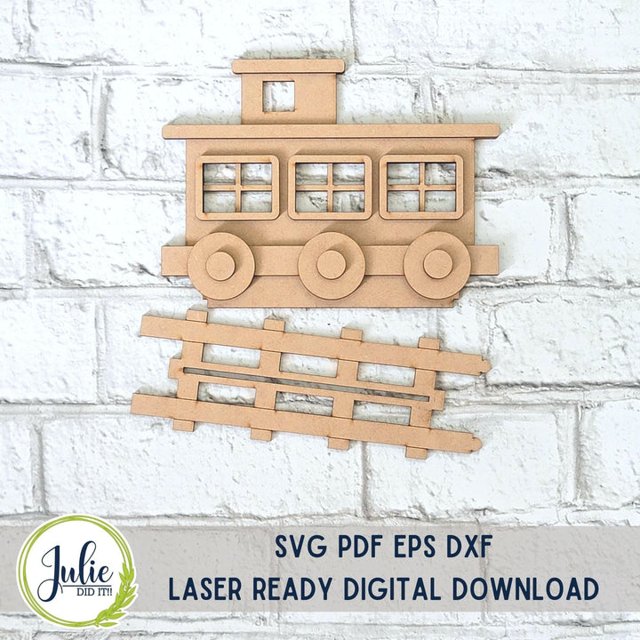 Julie Did It Studios Train Shelf Sitter - August 2023 Design Studio
