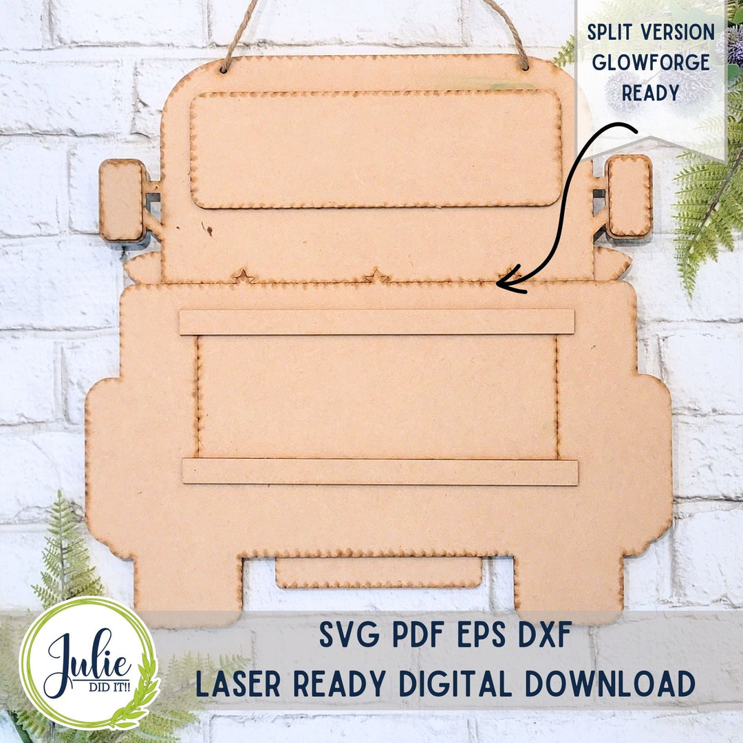 Julie Did It Studios Truck Squeeze the Day Door Hanger - May 2024 Design Studio