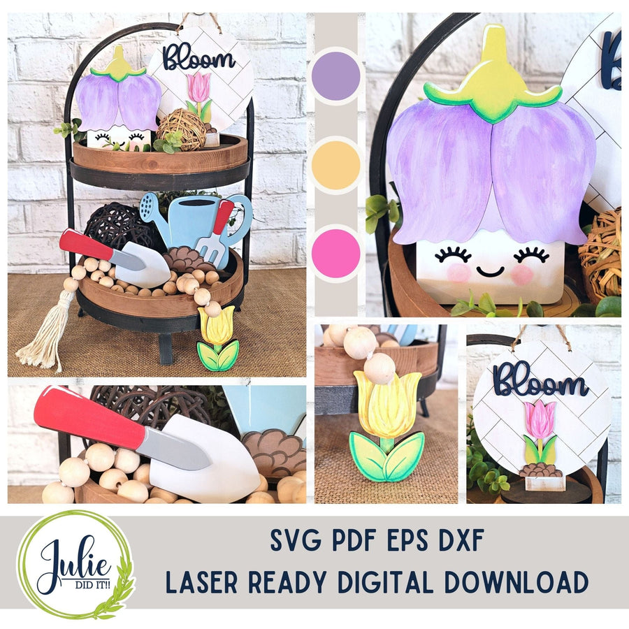 Julie Did It Studios Tulip Tiered Tray Set - December 2023 Design Studio