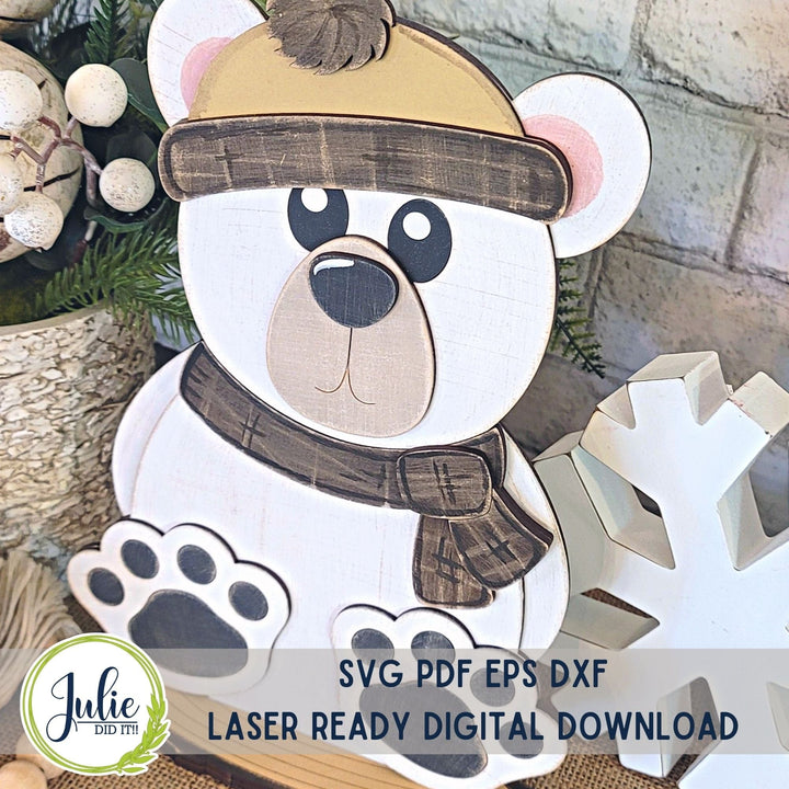 Julie Did It Studios Woodland Friends Bear Shelf Sitter -  November 2023 Design Studio