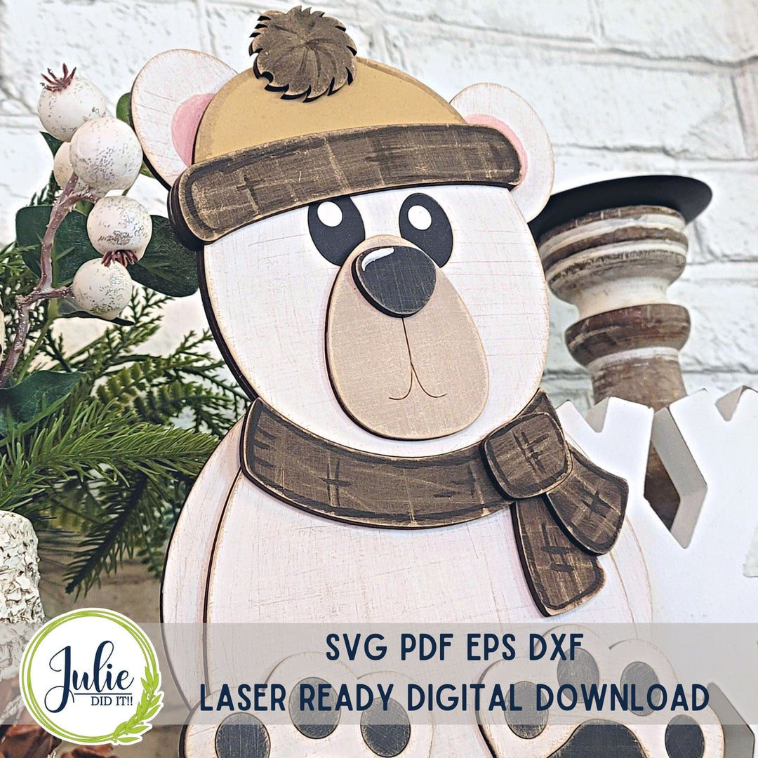 Julie Did It Studios Woodland Friends Bear Shelf Sitter -  November 2023 Design Studio