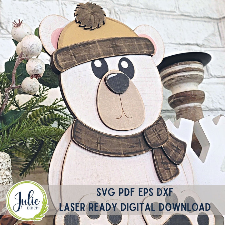 Julie Did It Studios Woodland Friends Bear Shelf Sitter -  November 2023 Design Studio