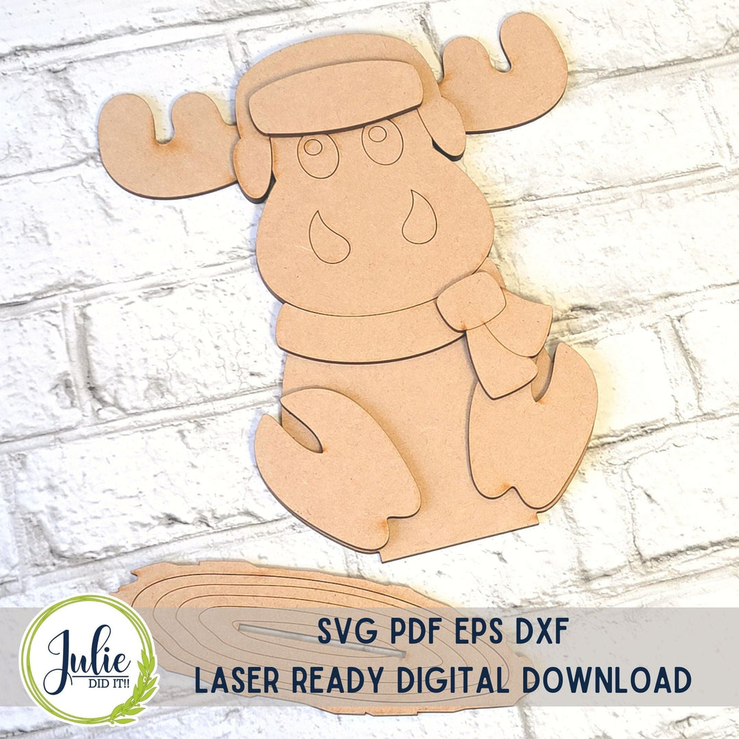 Julie Did It Studios Woodland Friends Moose Shelf Sitter -  November 2023 Design Studio