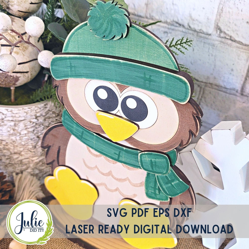 Julie Did It Studios Woodland Friends Owl Shelf Sitter -  November 2023 Design Studio