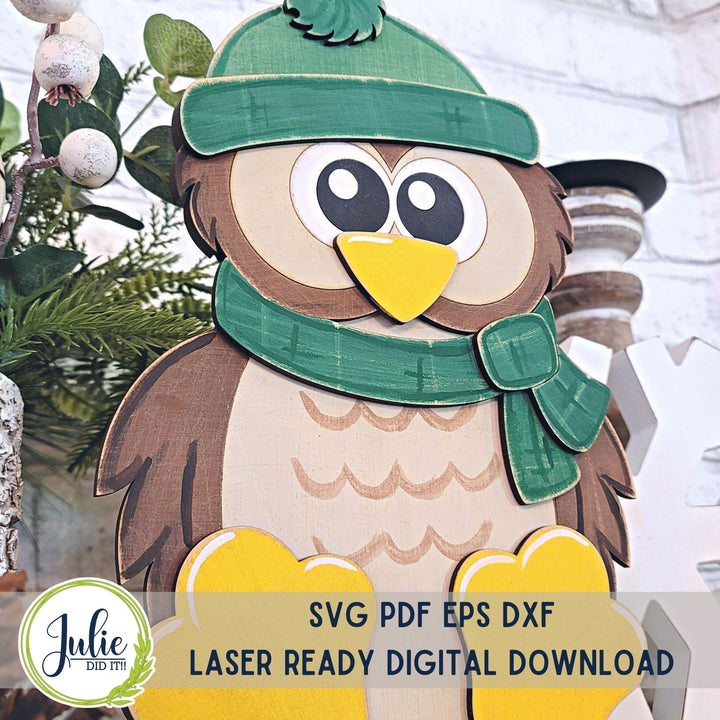 Julie Did It Studios Woodland Friends Owl Shelf Sitter -  November 2023 Design Studio