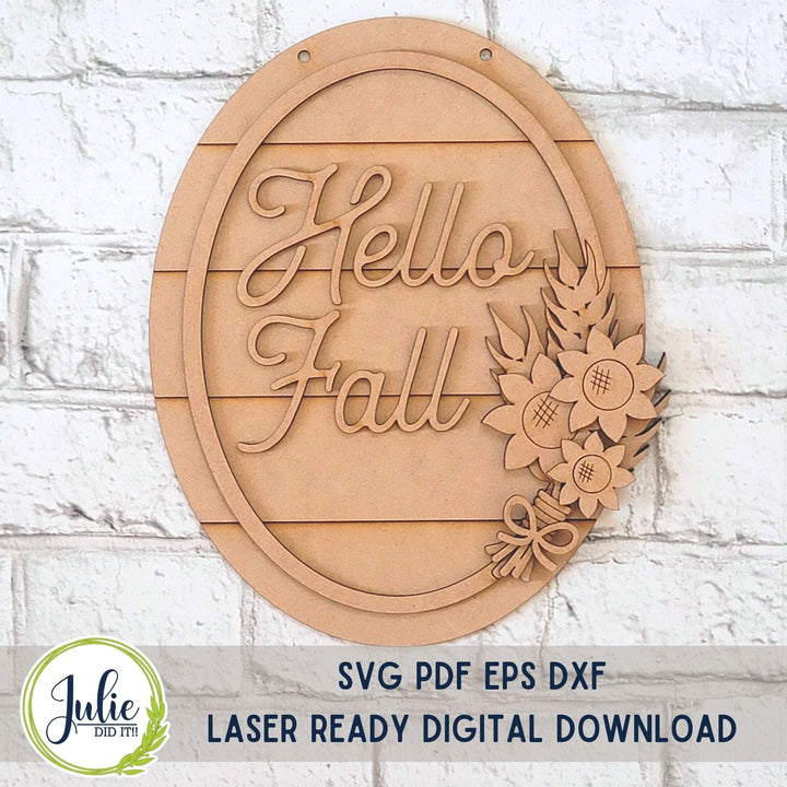 Julie Did It Studios "You Be the Maker" Box Kit - Hello Fall Wheat Bundle Sign - A September 2023 Design Studio Membership Exclusive File
