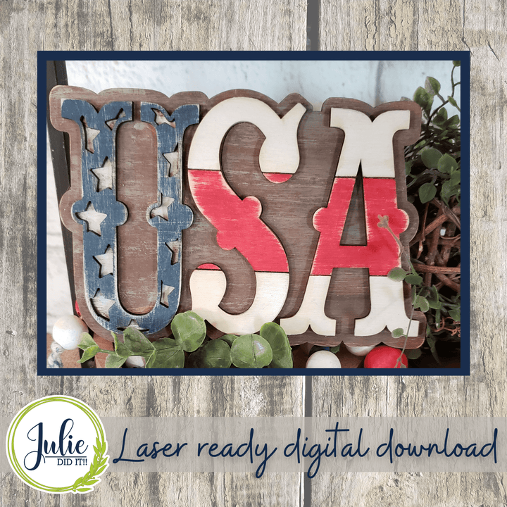 Julie Did It Studios 4th of July Tiered Tray