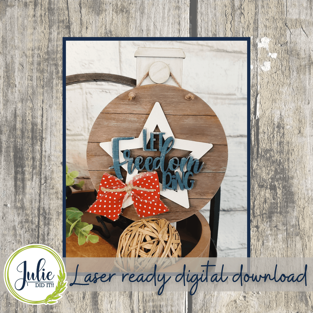 Julie Did It Studios 4th of July Tiered Tray