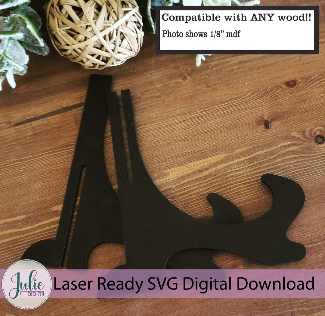 Julie Did It Studios 5" Table Easel BONUS File - February 2021 SVG Subscription