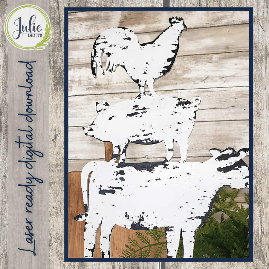 Julie Did It Studios Animal Stacker Weather Vane Shelf Sitter