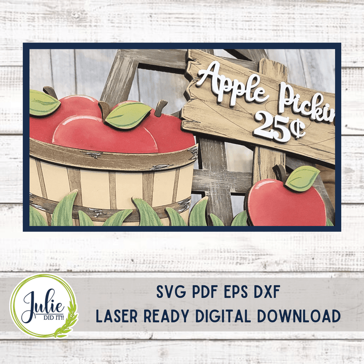 Julie Did It Studios Apple Picking Window Box Insert
