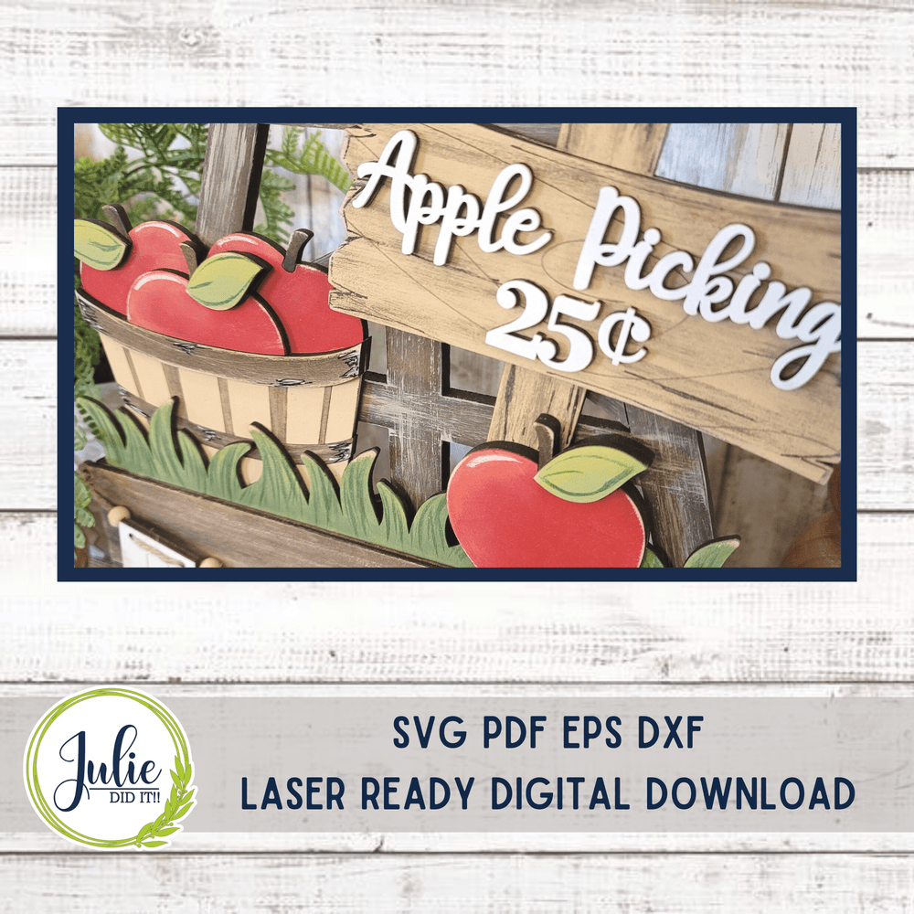 Julie Did It Studios Apple Picking Window Box Insert