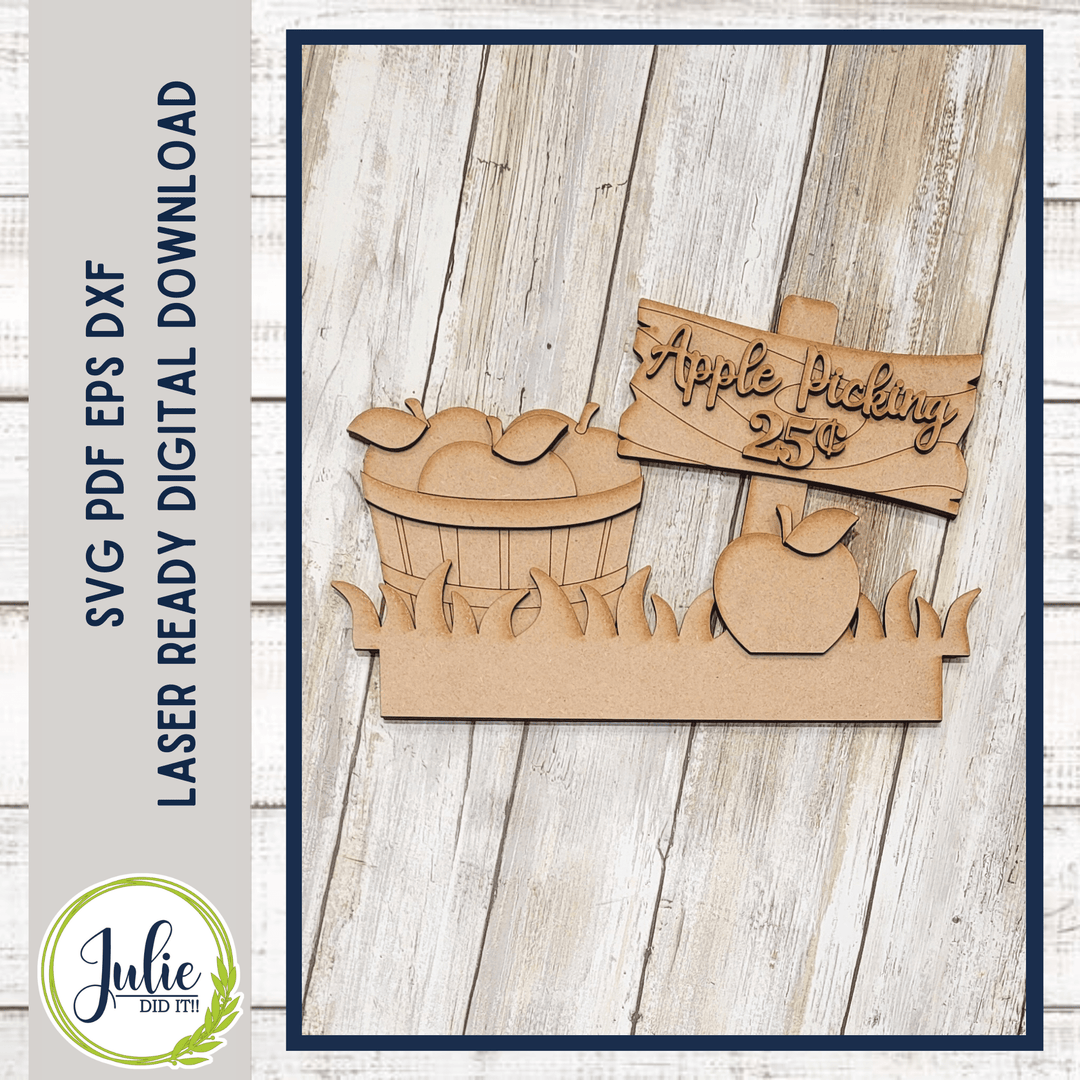 Julie Did It Studios Apple Picking Window Box Insert