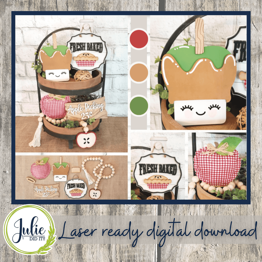 Julie Did It Studios Apple Tiered Tray - July 2022 Design Subscription