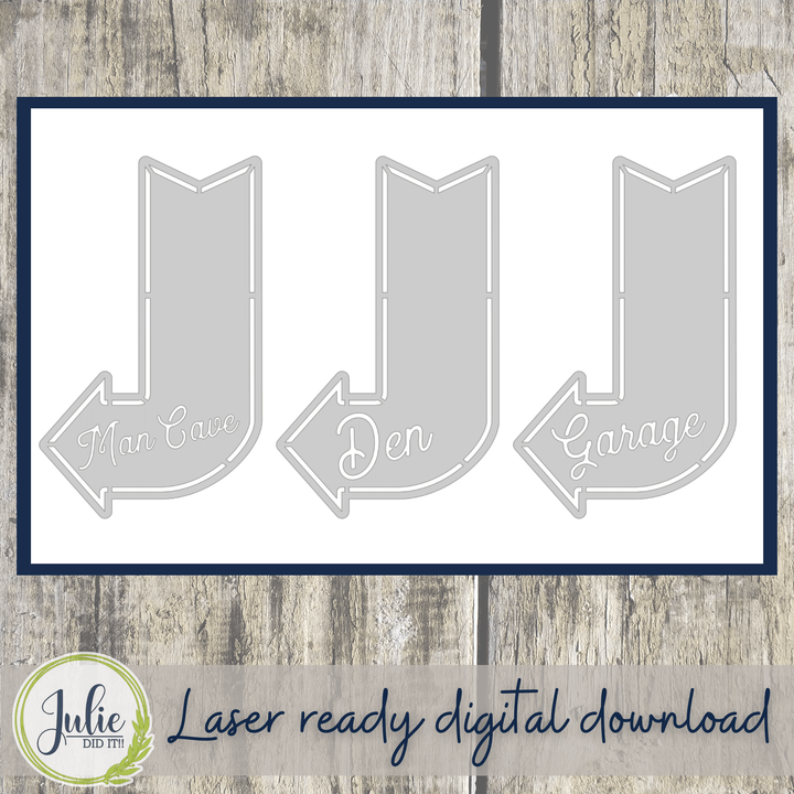 Julie Did It Studios Arrow Father's Day Sign